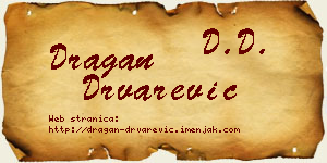 Dragan Drvarević vizit kartica
